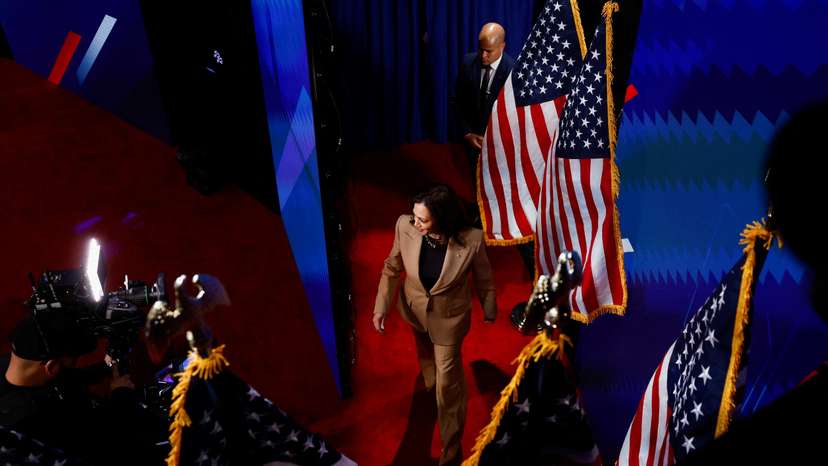 U.S. Vice President and Democratic presidential nominee Harris participates in a town hall presented by Spanish-language network Univision in Las Vegas