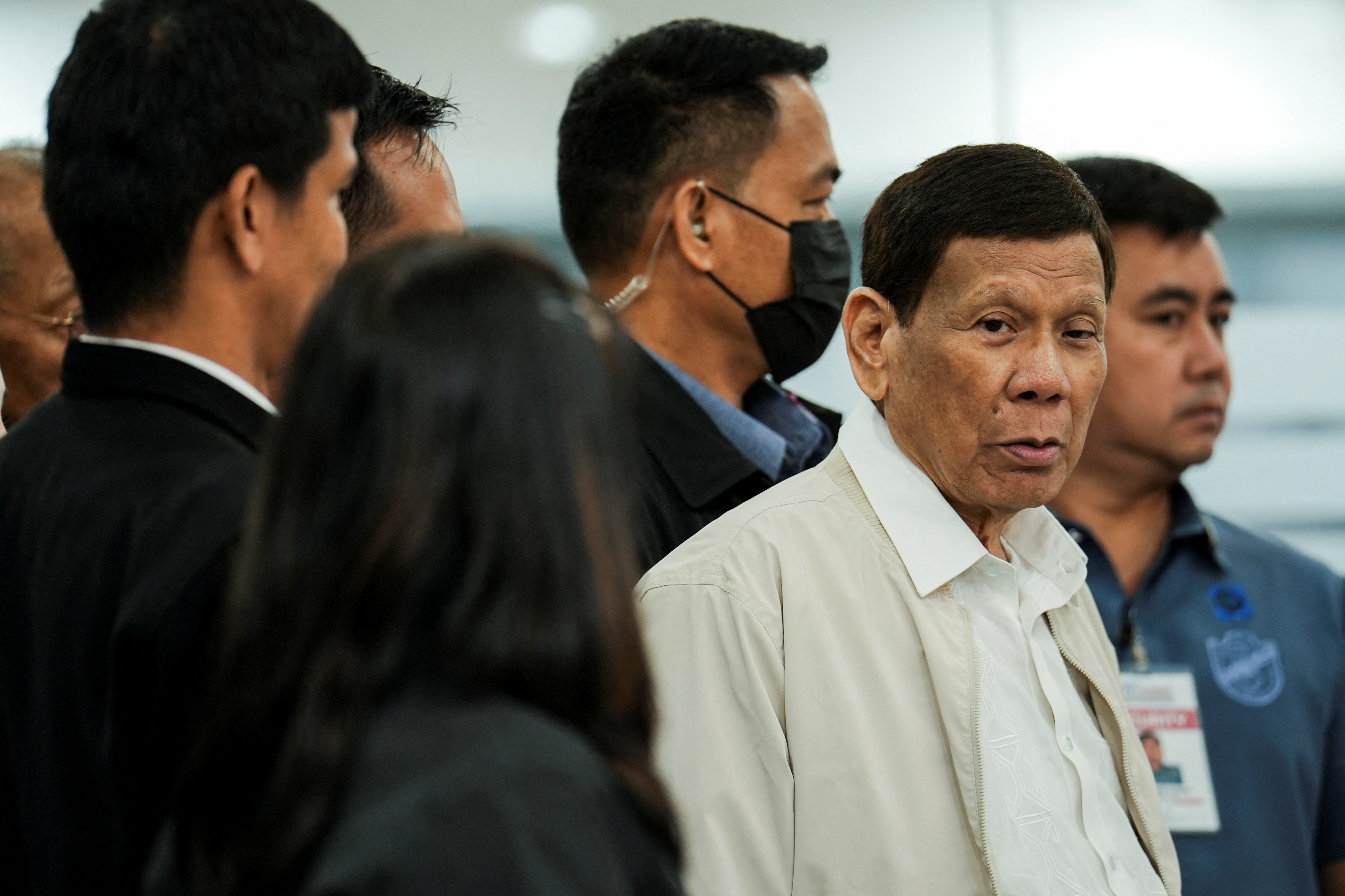 Former Philippine President Rodrigo Duterte attends the House Quad Committee hearing