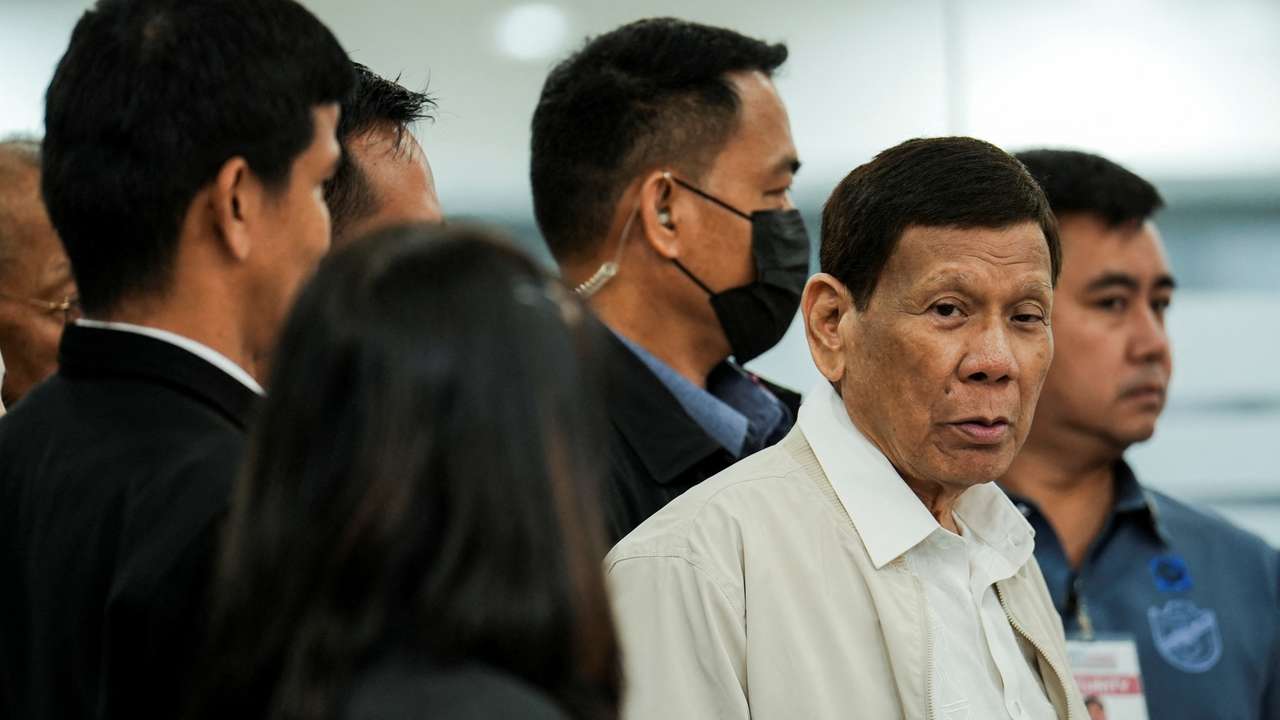 Former Philippine President Rodrigo Duterte attends the House Quad Committee hearing