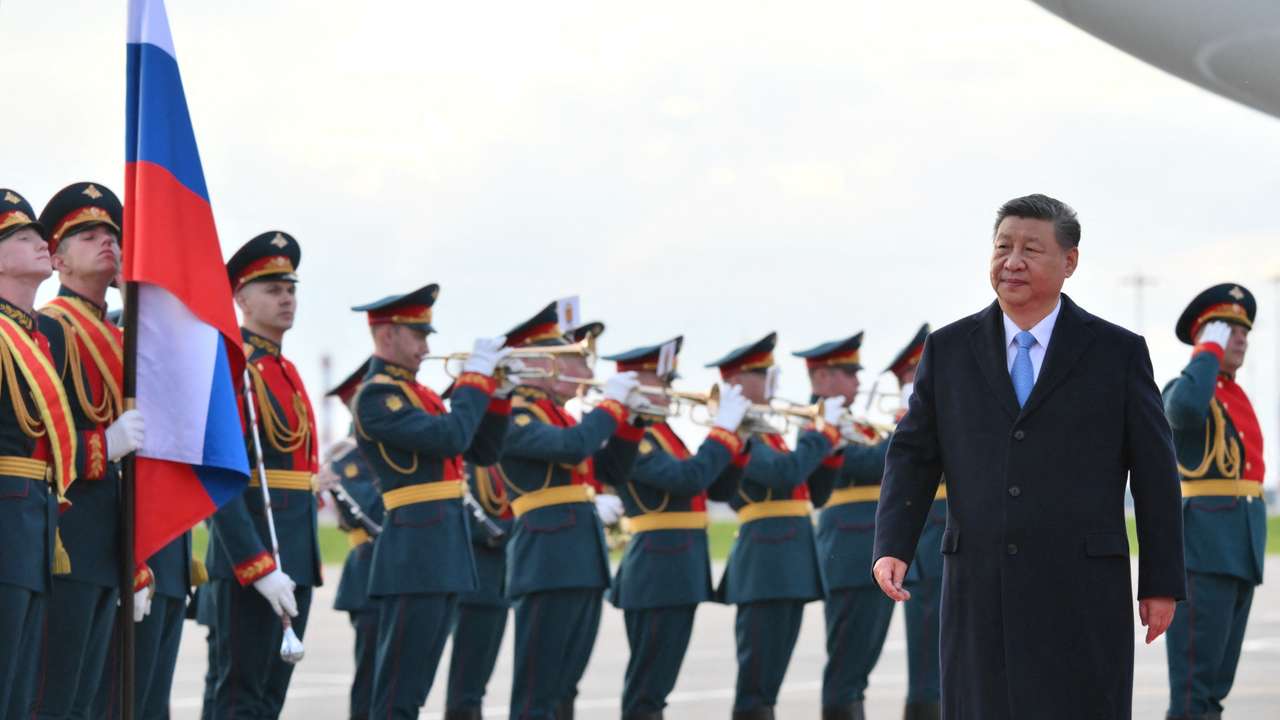 Chinese President Xi Jinping arrives in Moscow ahead of Victory Day celebrations