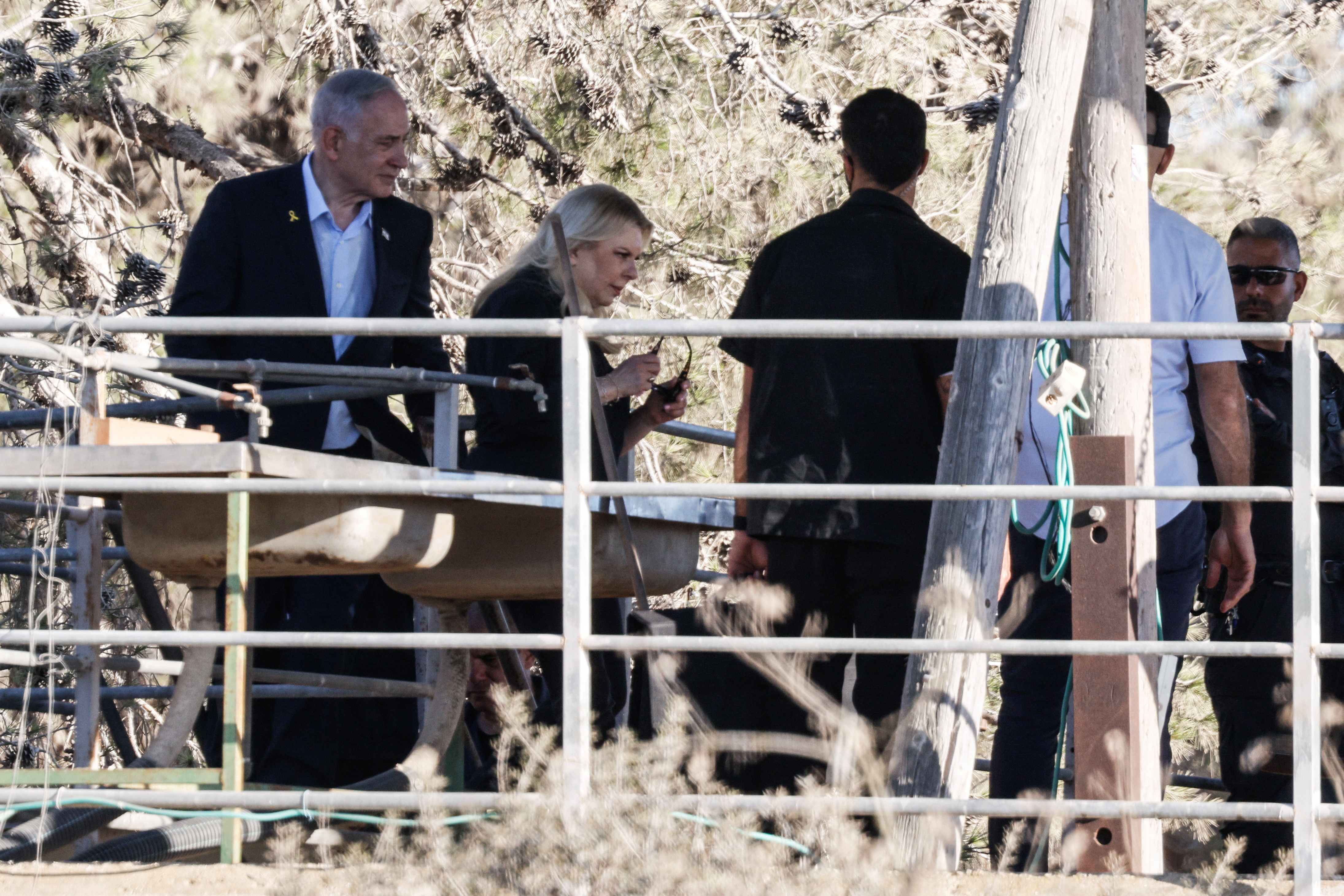 Israeli Prime Minister Benjamin Netanyahu visits Nir Oz