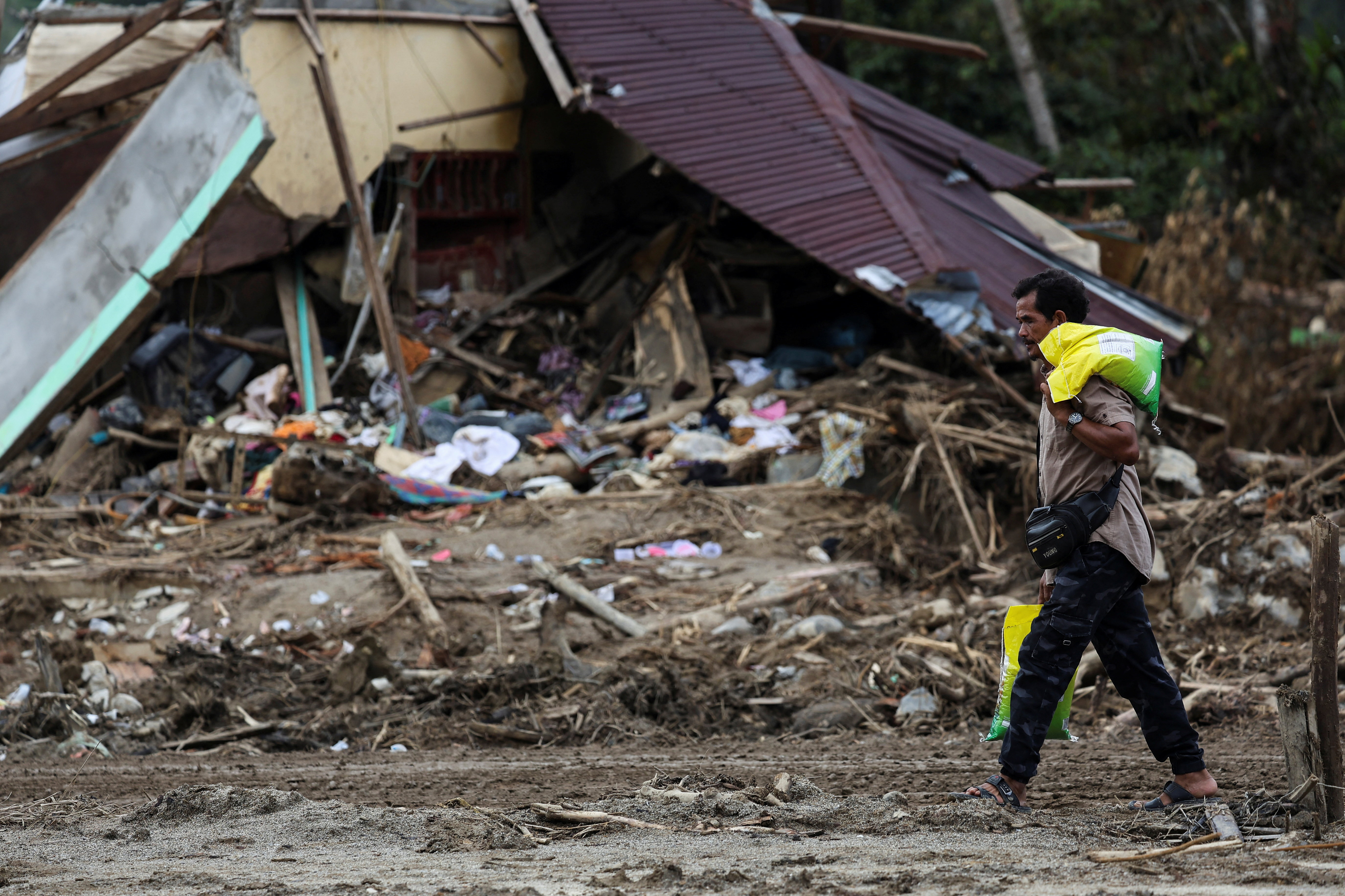 Aftermath of deadly flash flood in Batang Toru, South Tapanuli