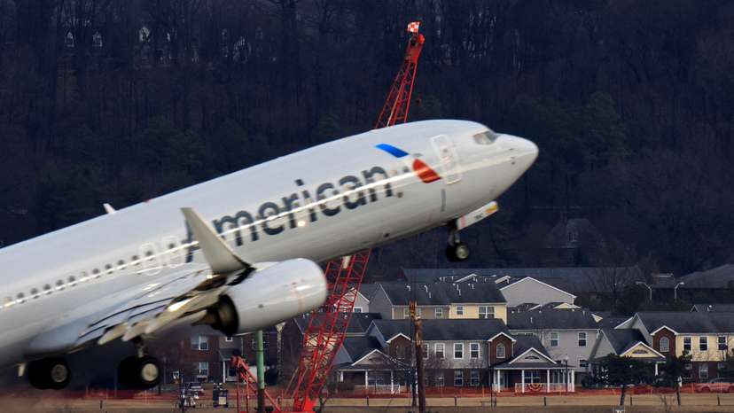FILE PHOTO: Aftermath of American Eagle flight 5342 crash in the Potomac River near Ronald Reagan Washington National Airport