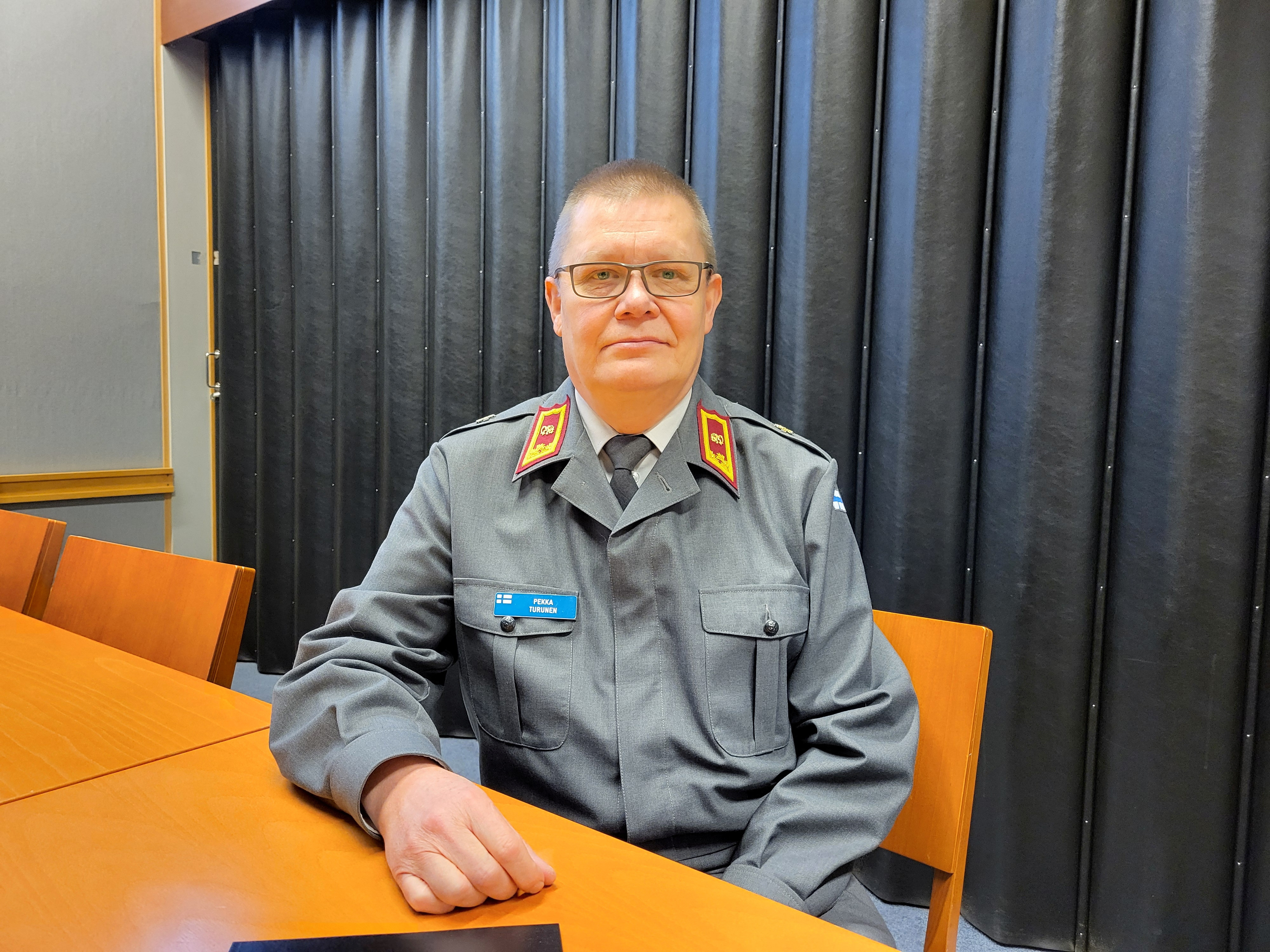 Chief of Finland's military intelligence, Brigadier General Pekka Turunen is pictured at the Finnish defence command headquarters in Helsinki