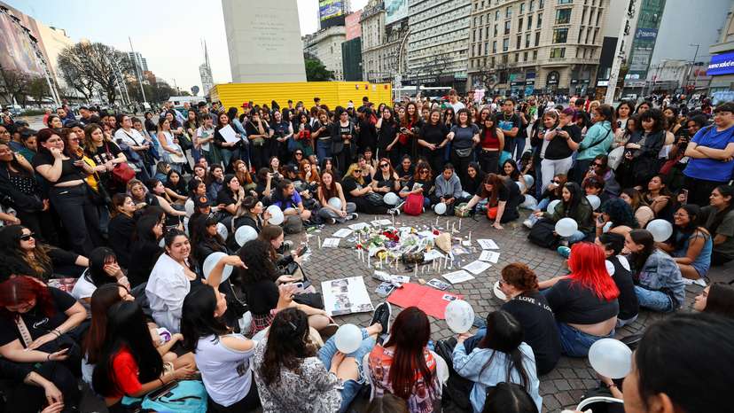One Direction fans gather to pay tribute to Liam Payne, in Buenos Aires