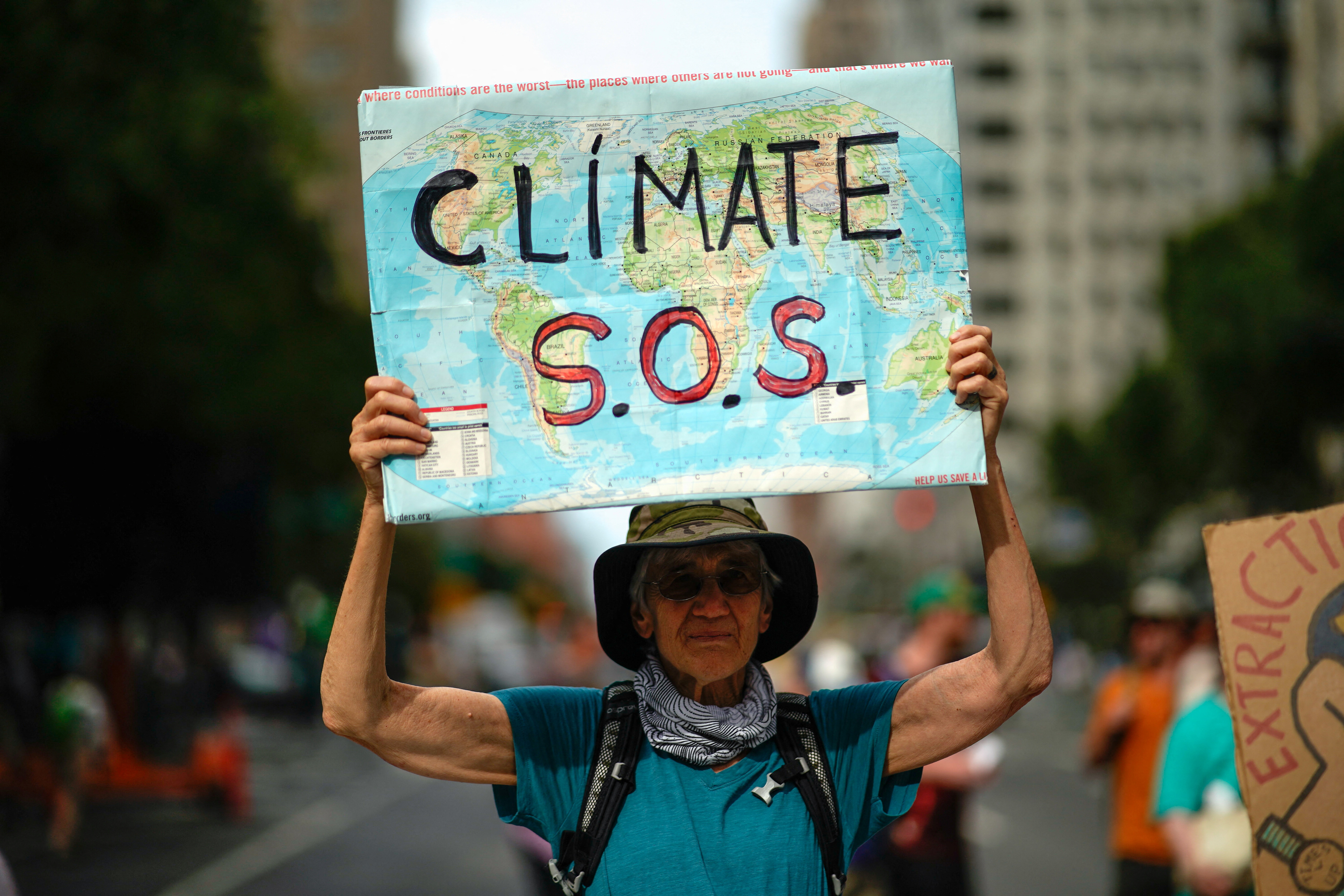 FILE PHOTO: Activists kick off Climate Week with protest against fossil fuels in New York City