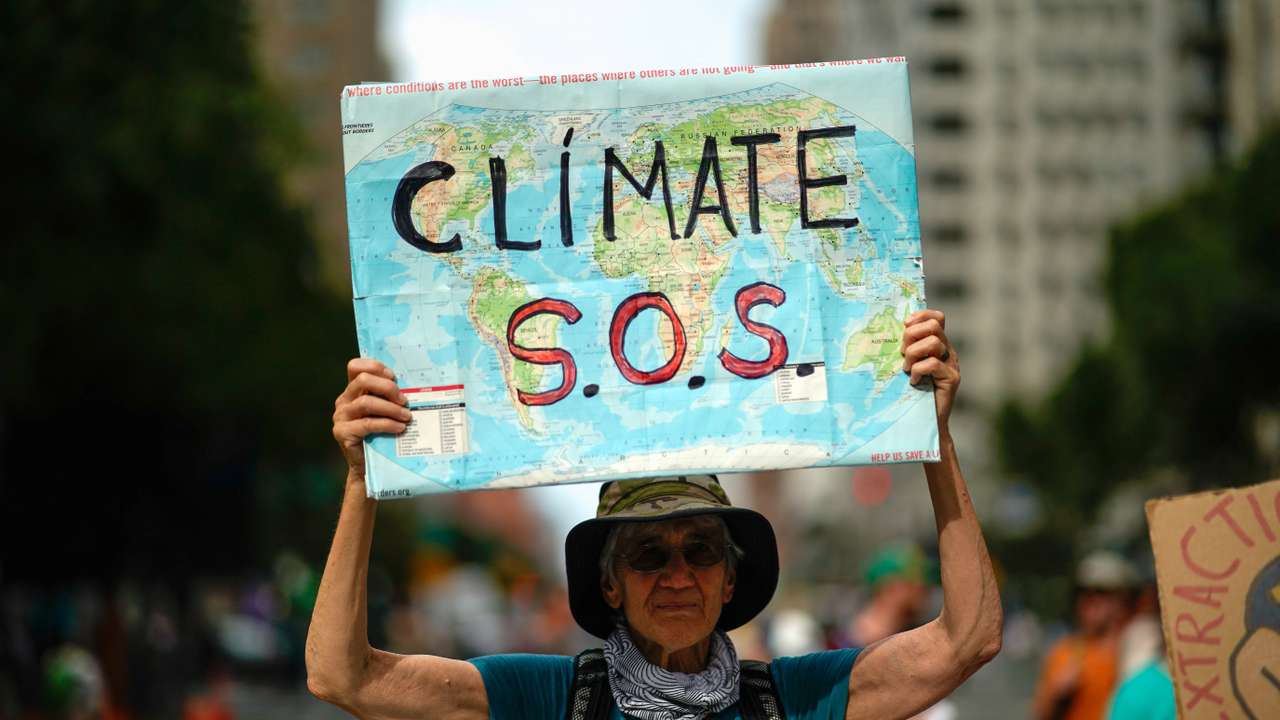 FILE PHOTO: Activists kick off Climate Week with protest against fossil fuels in New York City