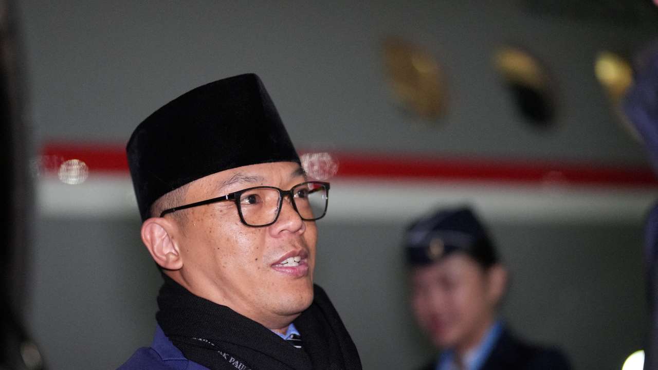 Indonesia's Foreign Minister Sugiono arrives for the BRICS Summit in Kazan
