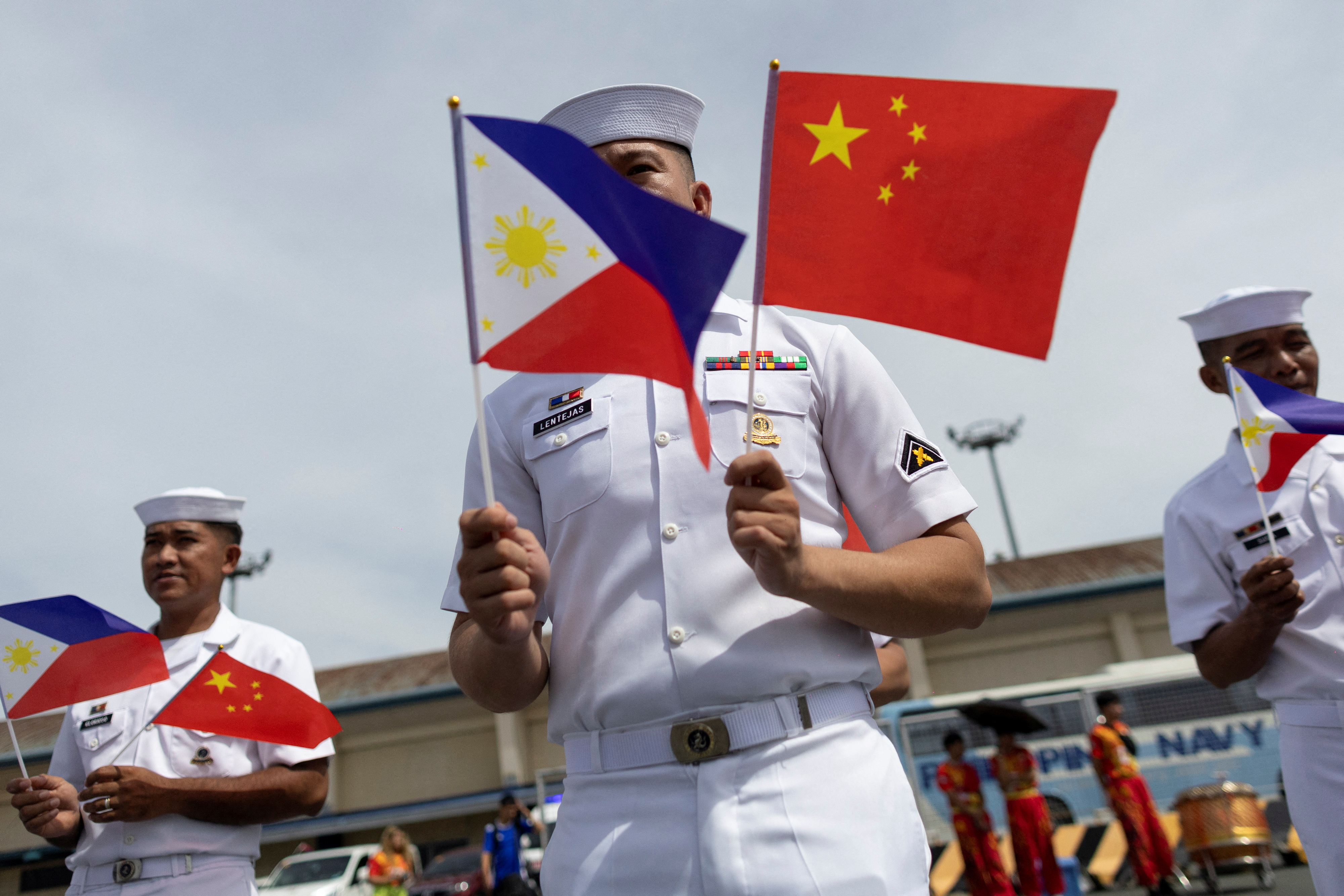 FILE PHOTO: Chinese Navy ship docks in Manila for four-day goodwill visit