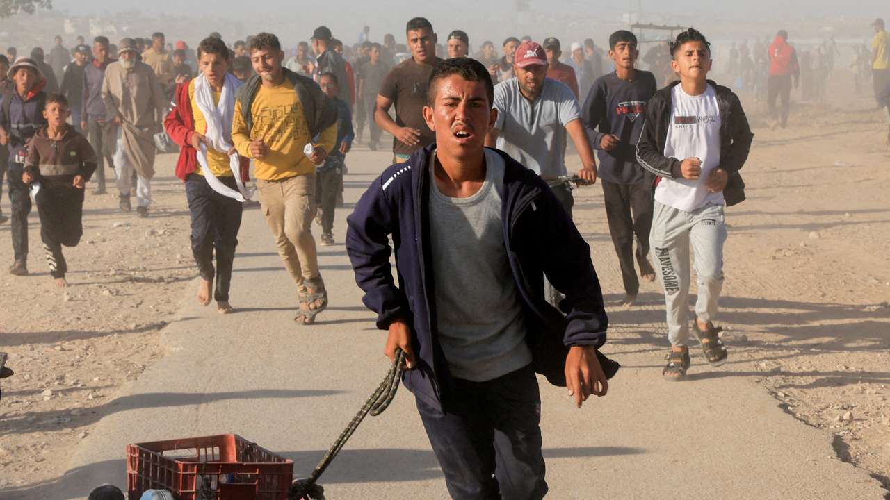 FILE PHOTO: Visual story on the ordeal Gazans endure to get food under new aid distribution programme in Khan Younis