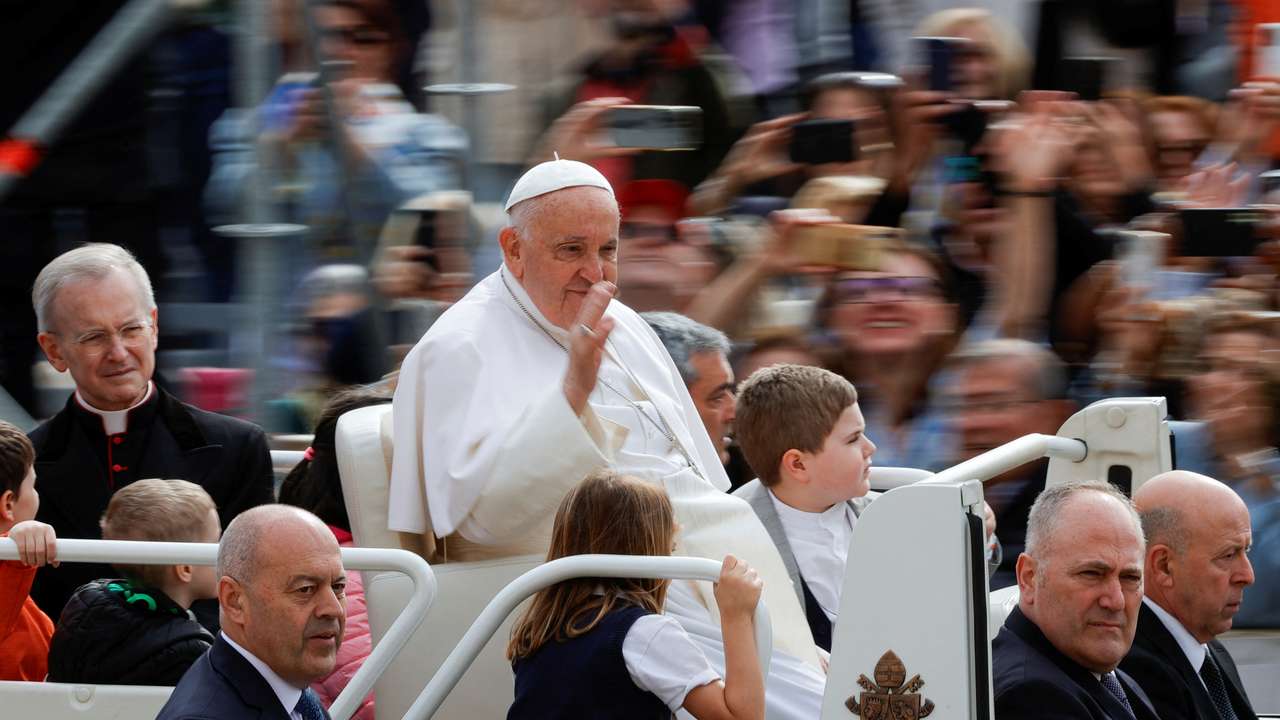 Pope Francis holds weekly general audience, at the Vatican