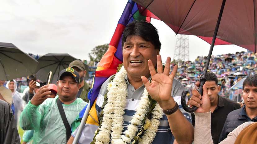 Bolivia's former President Evo Morales proclaims himself as presidential candidate, in Cochabamba