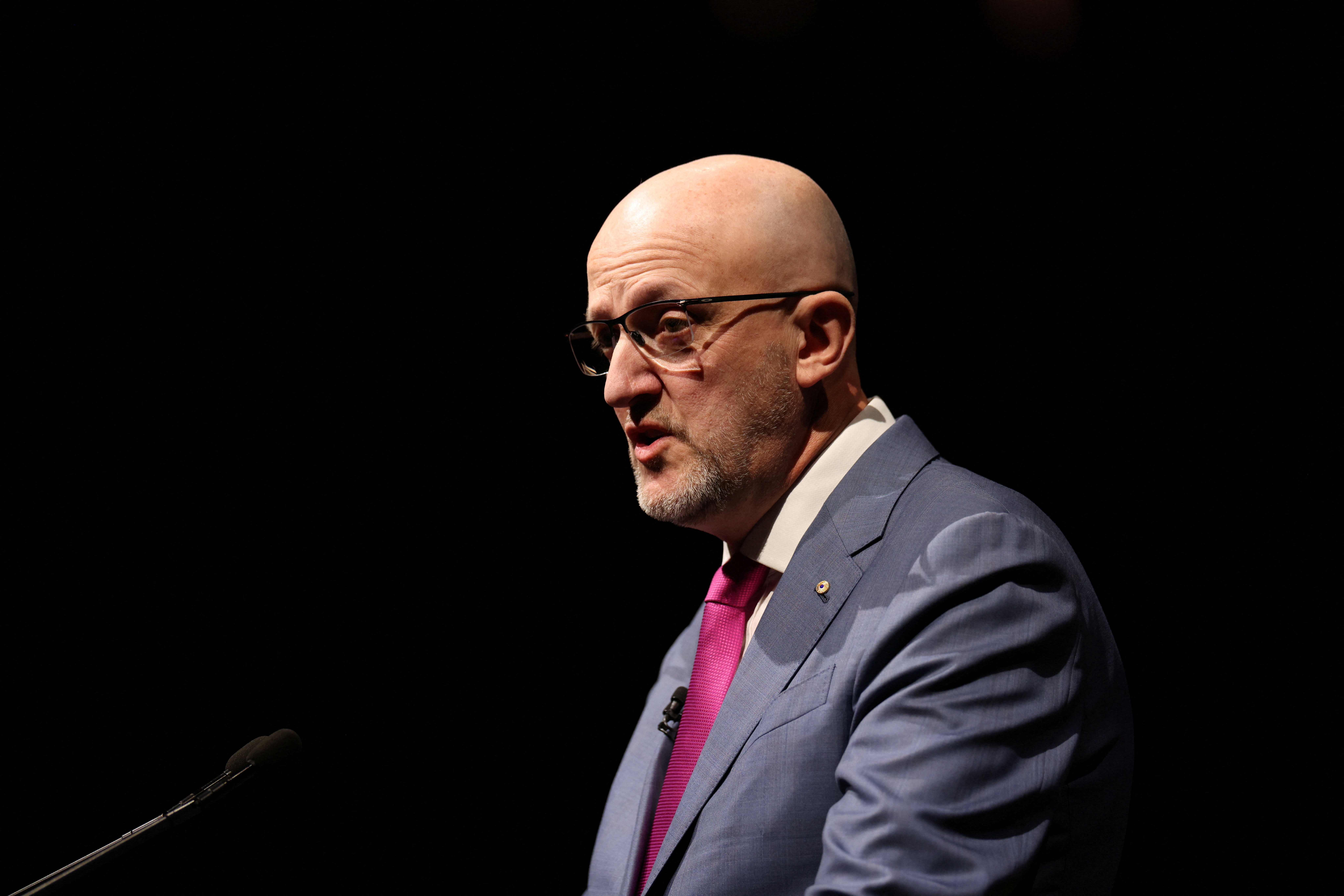 Mike Burgess, Australian Security Intelligence Organisation (ASIO) Director-General of Security, delivers the 2025 Lowy Lecture in Sydney