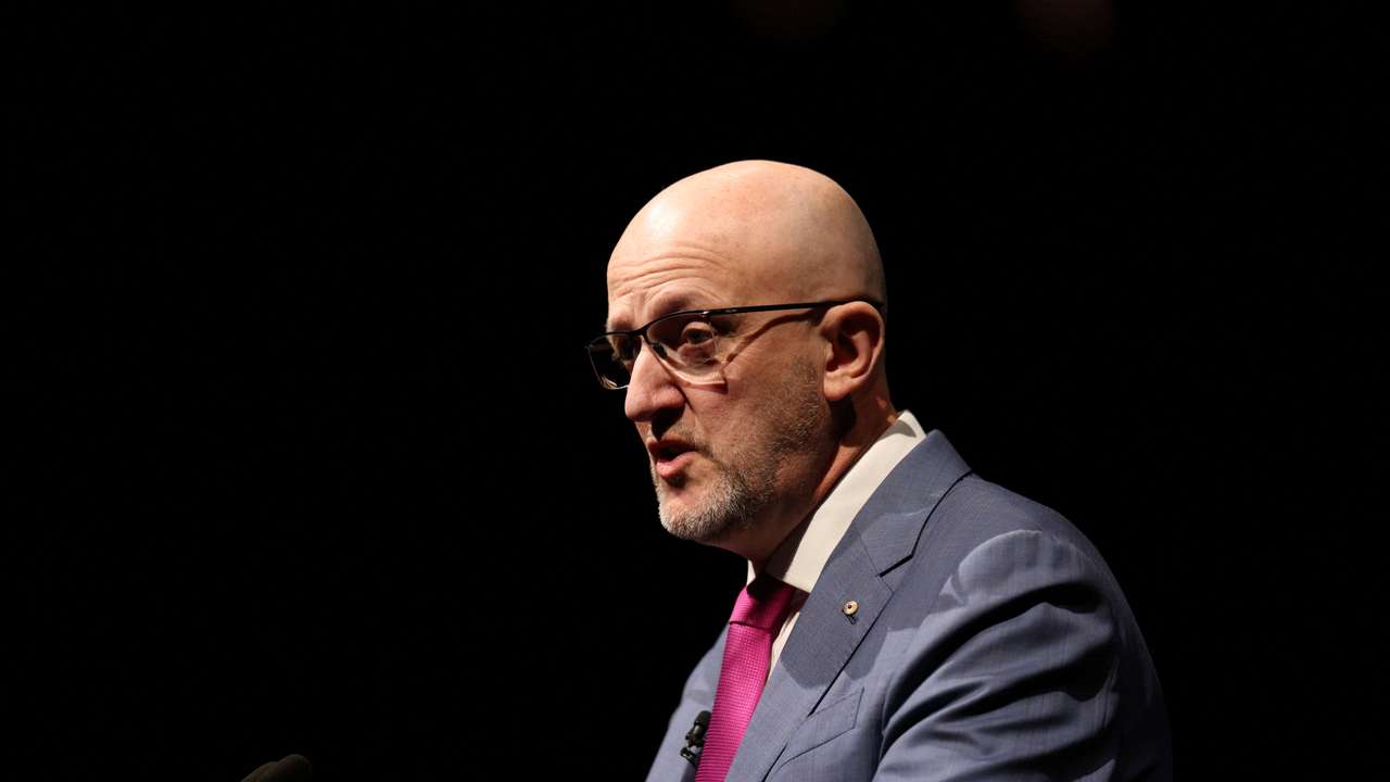 Mike Burgess, Australian Security Intelligence Organisation (ASIO) Director-General of Security, delivers the 2025 Lowy Lecture in Sydney