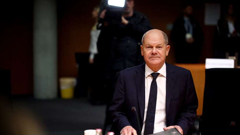 German Chancellor Scholz attends Afghanistan Commission during parliament hearing, in Berlin