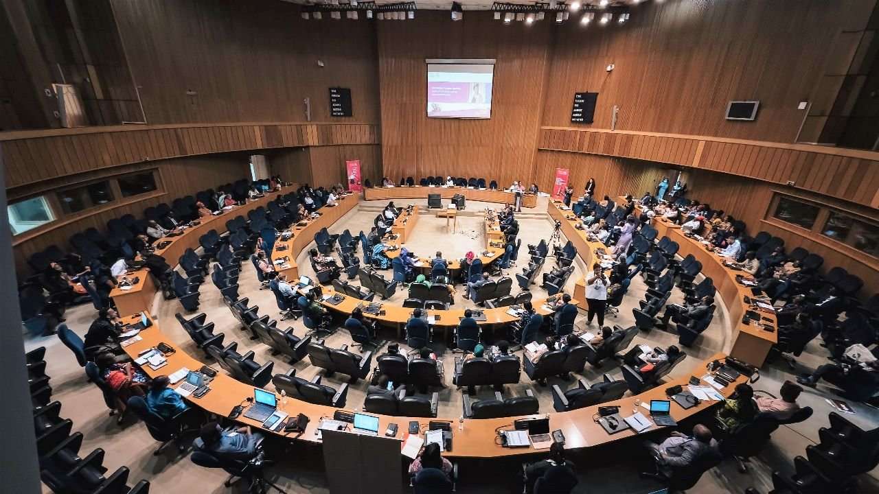 A sitting of member countries at an AU summit