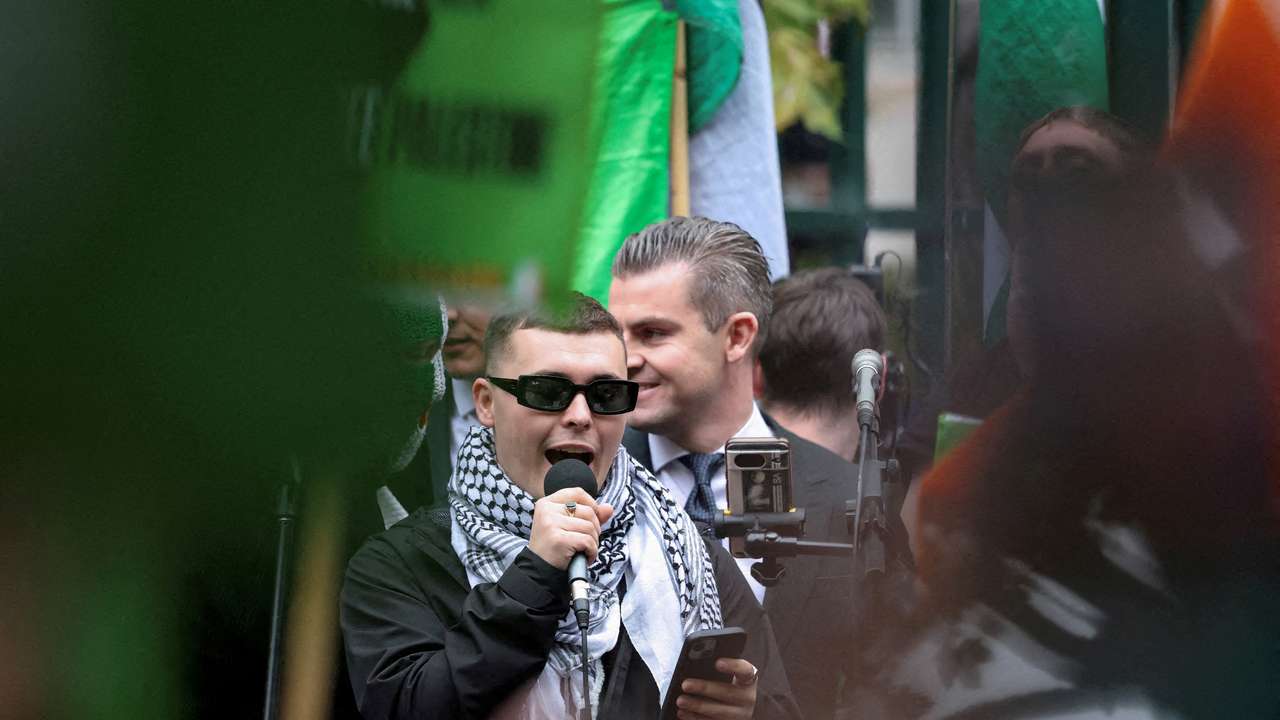 FILE PHOTO: UK court throws out terrorism offence prosecution for member of Irish rap group Kneecap