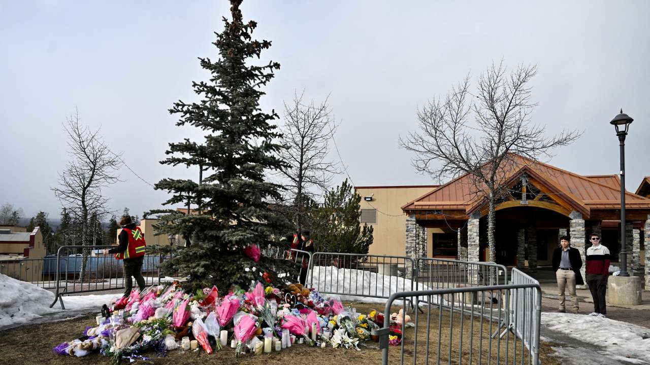 FILE PHOTO: Aftermath of a mass shooting in the town of Tumbler Ridge, British Columbia