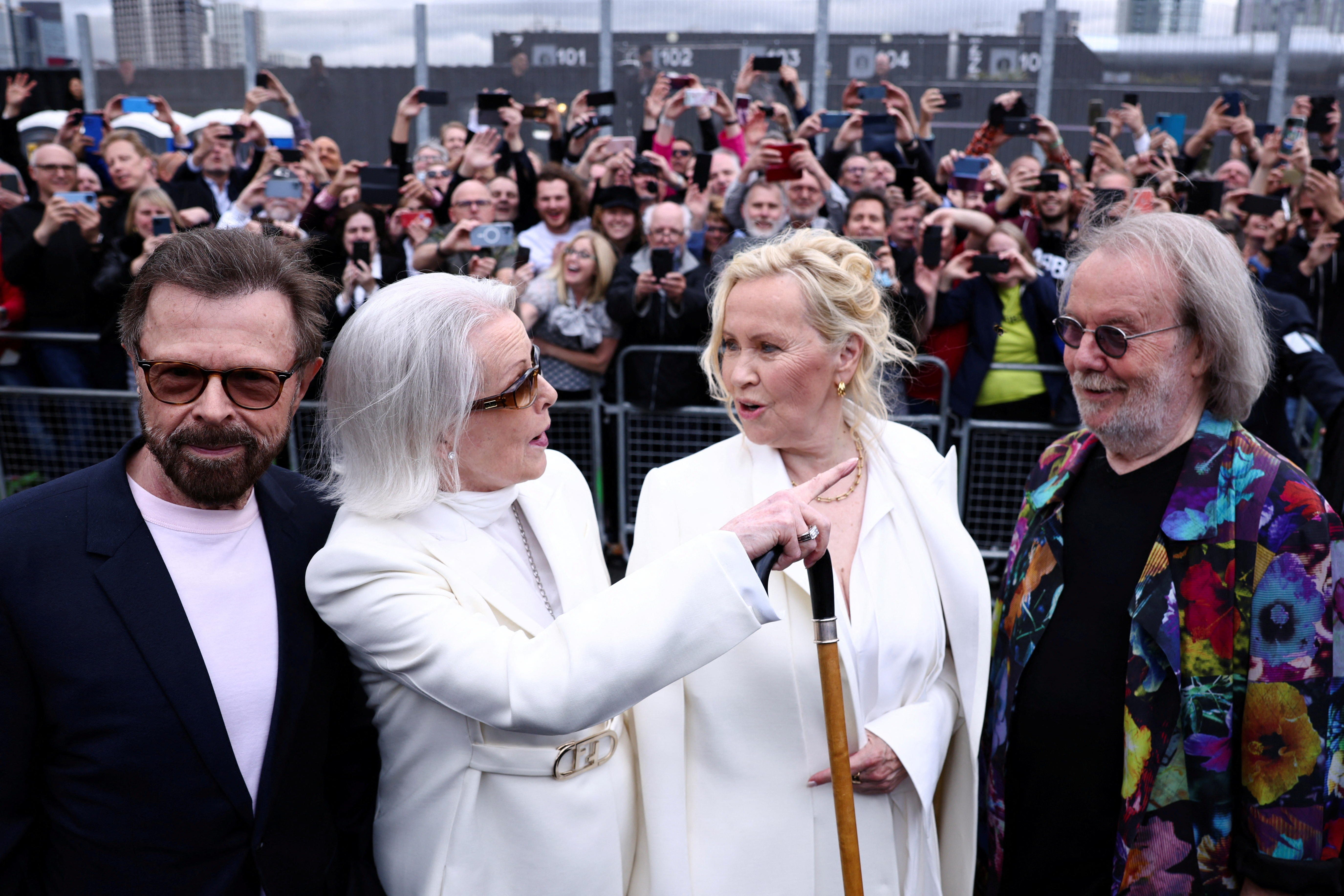 FILE PHOTO: Opening performance of the "ABBA Voyage" concert in London