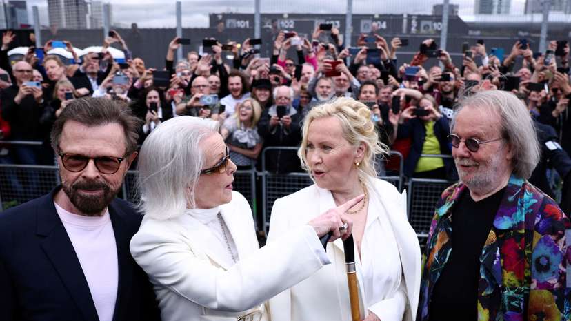 FILE PHOTO: Opening performance of the "ABBA Voyage" concert in London