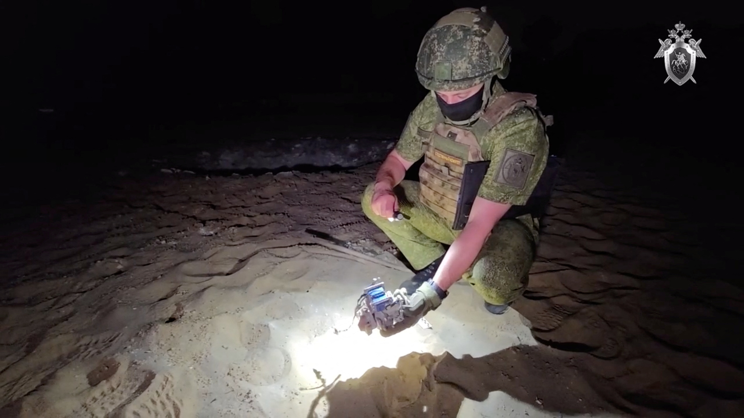 Aftermath of drone attack in Kursk