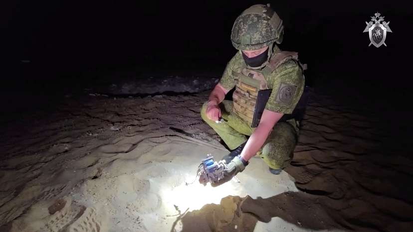 Aftermath of drone attack in Kursk