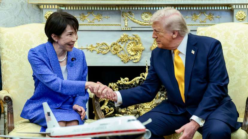 U.S. President Trump meets with Japanese PM Takaichi at the White House