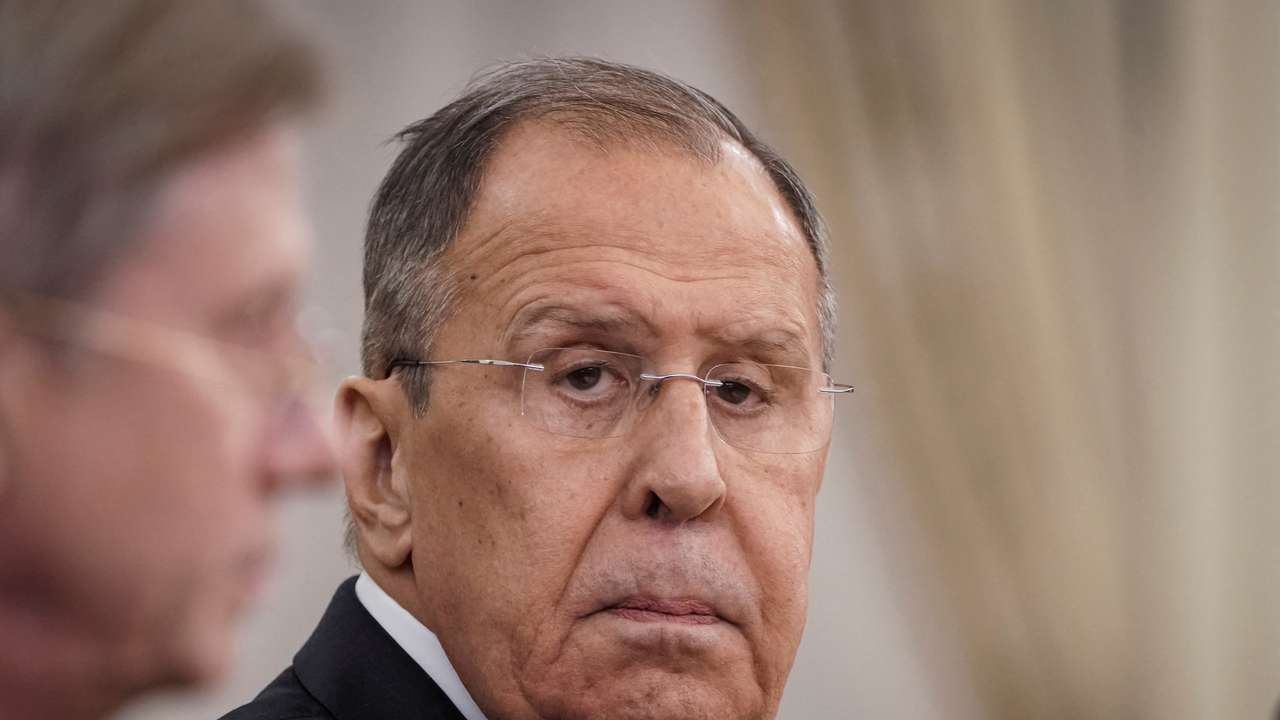 FILE PHOTO: Russian Foreign Minister Sergei Lavrov takes part in Russian-Kazakh talks in Astana