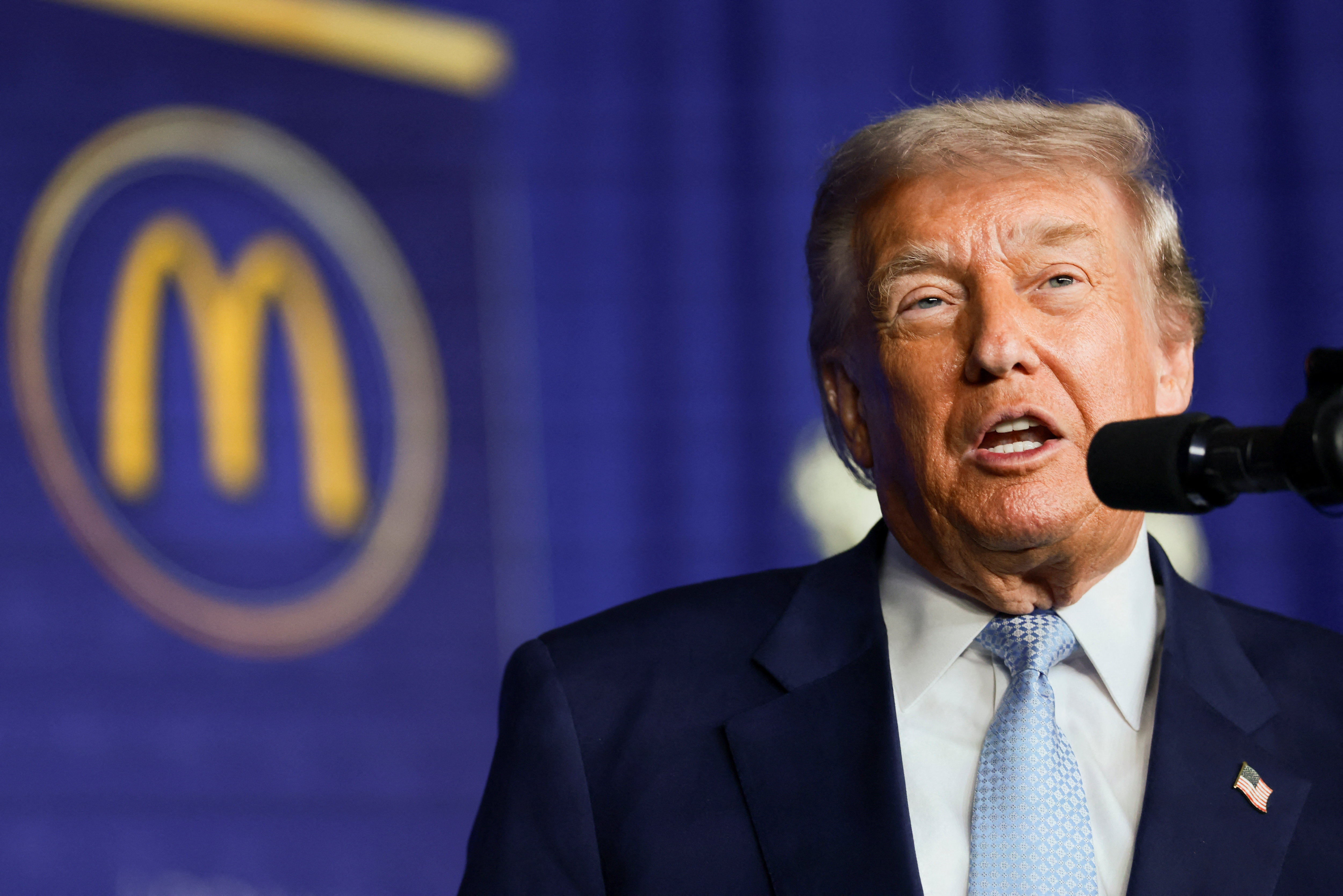 U.S. President Trump speaks at McDonald's Impact Summit