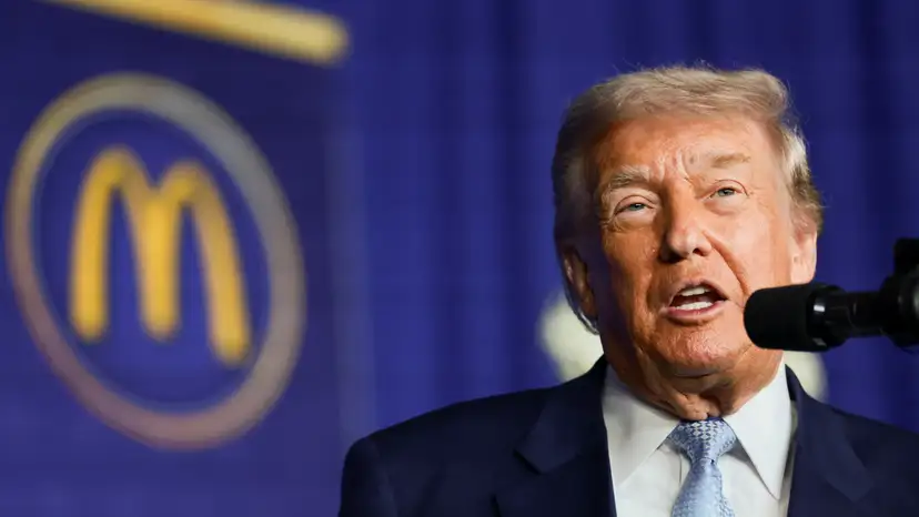 U.S. President Trump speaks at McDonald's Impact Summit