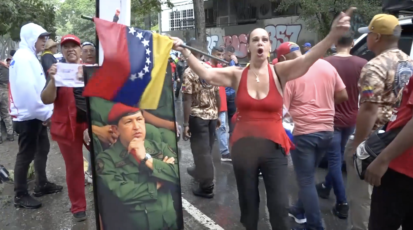 Hugo Chavez supporters