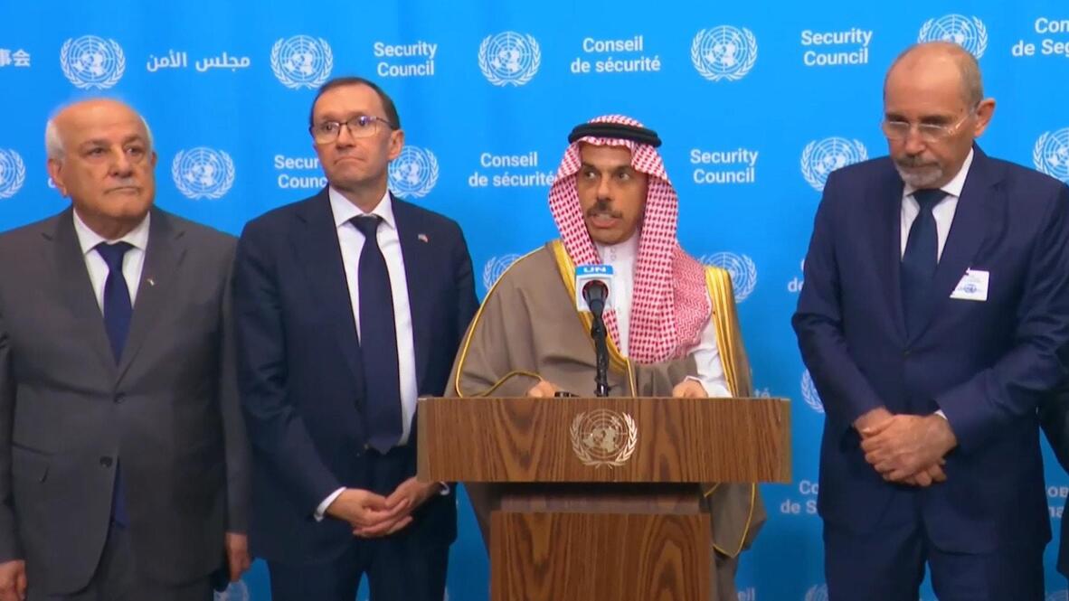 Saudi Minister Urges Action On Two-State Solution