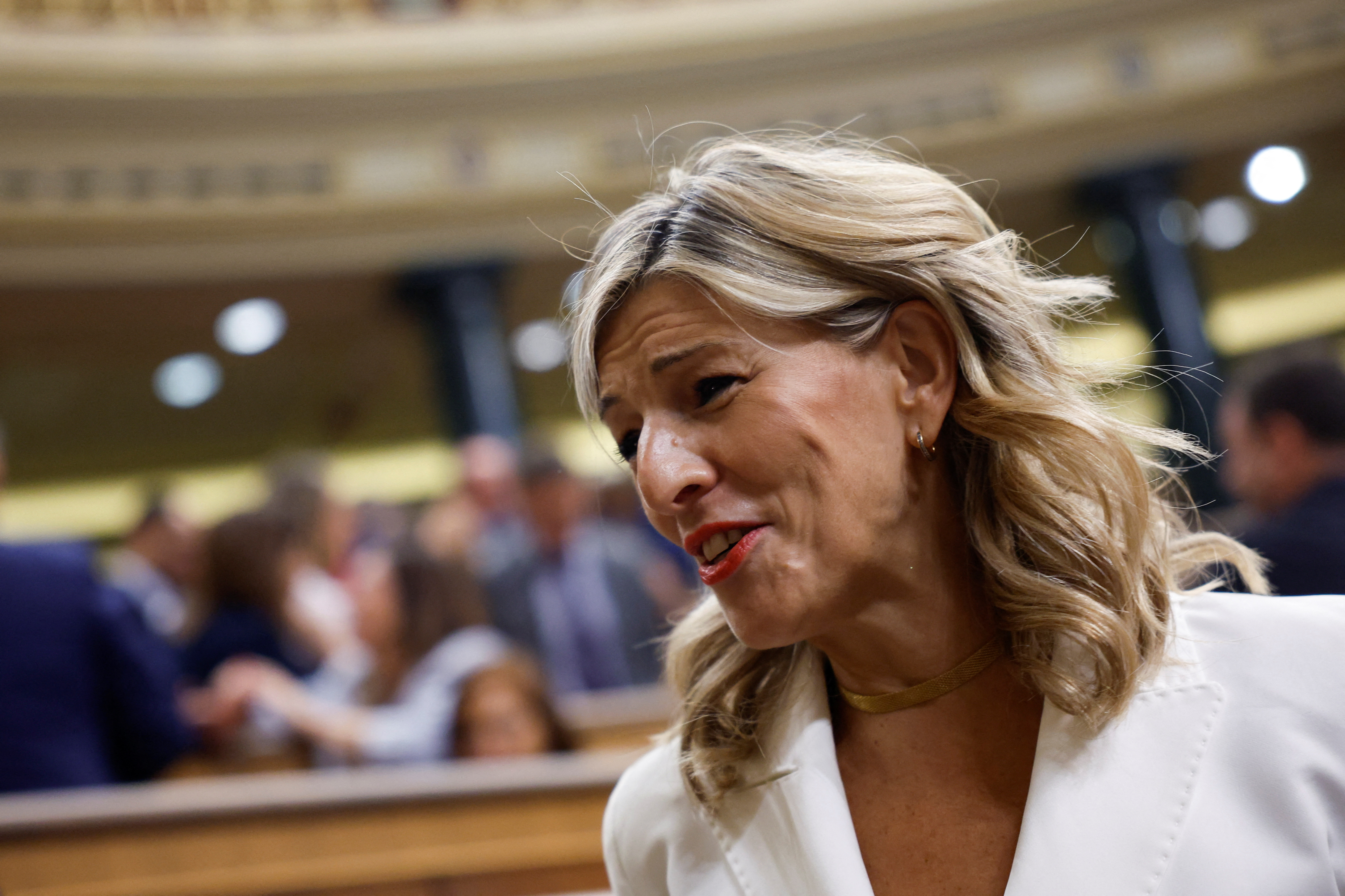 Alberto Nunez Feijoo and Pedro Sanchez attend an investiture debate in Madrid