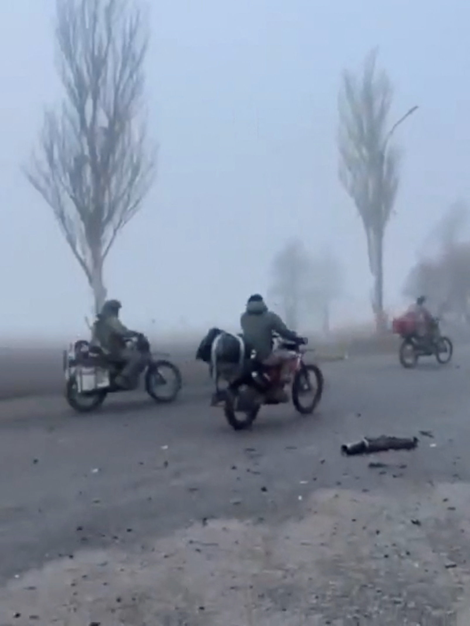 Russian soldiers enter the embattled town of Pokrovsk