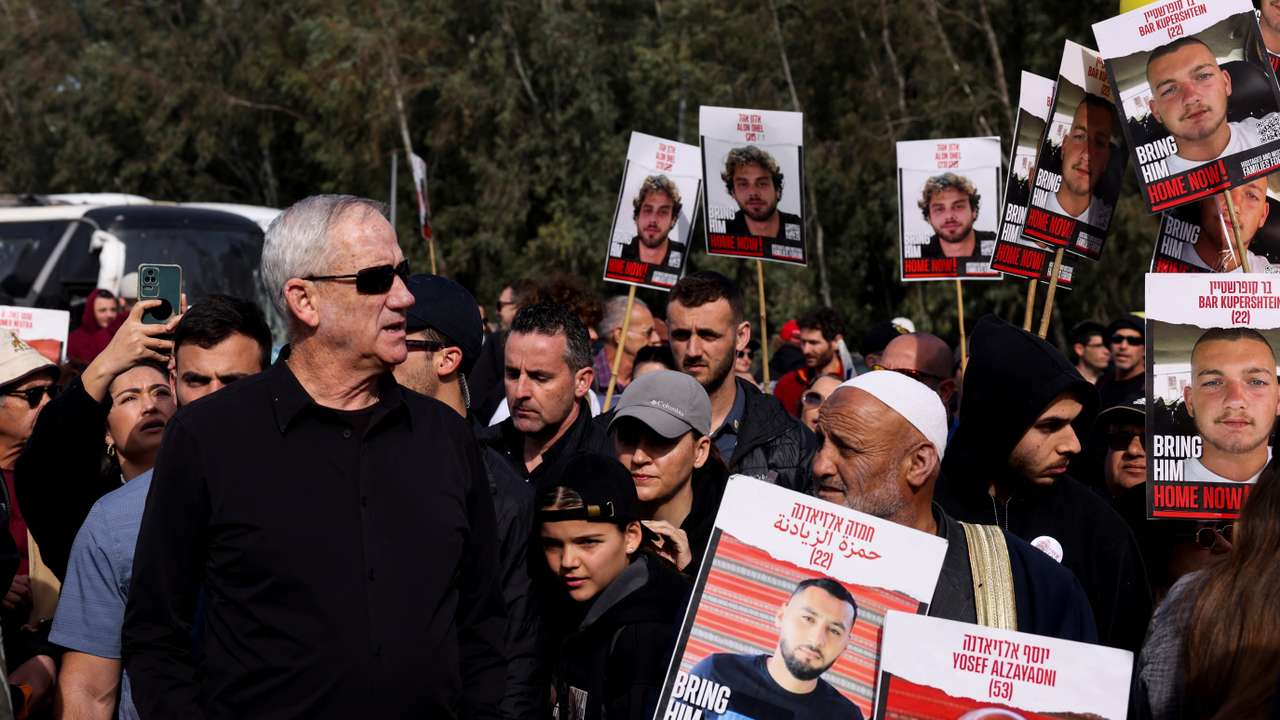 FILE PHOTO: March for the hostages kidnapped on the deadly October 7 attack, near Beit Shemesh