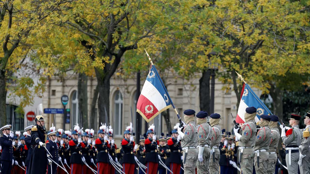 Commemorations of the 105th anniversary of WWI Armistice in Paris
