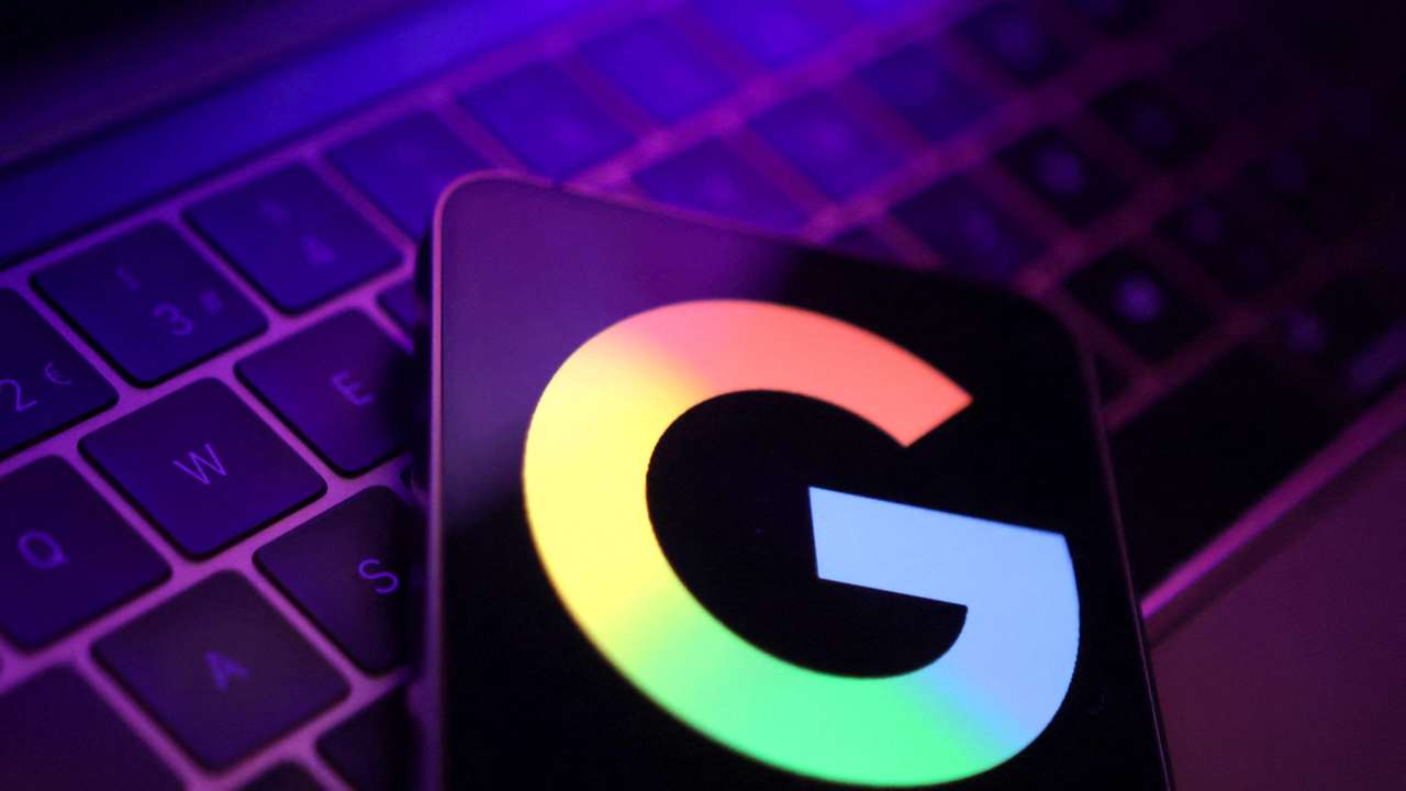 Illustration shows new Google logo