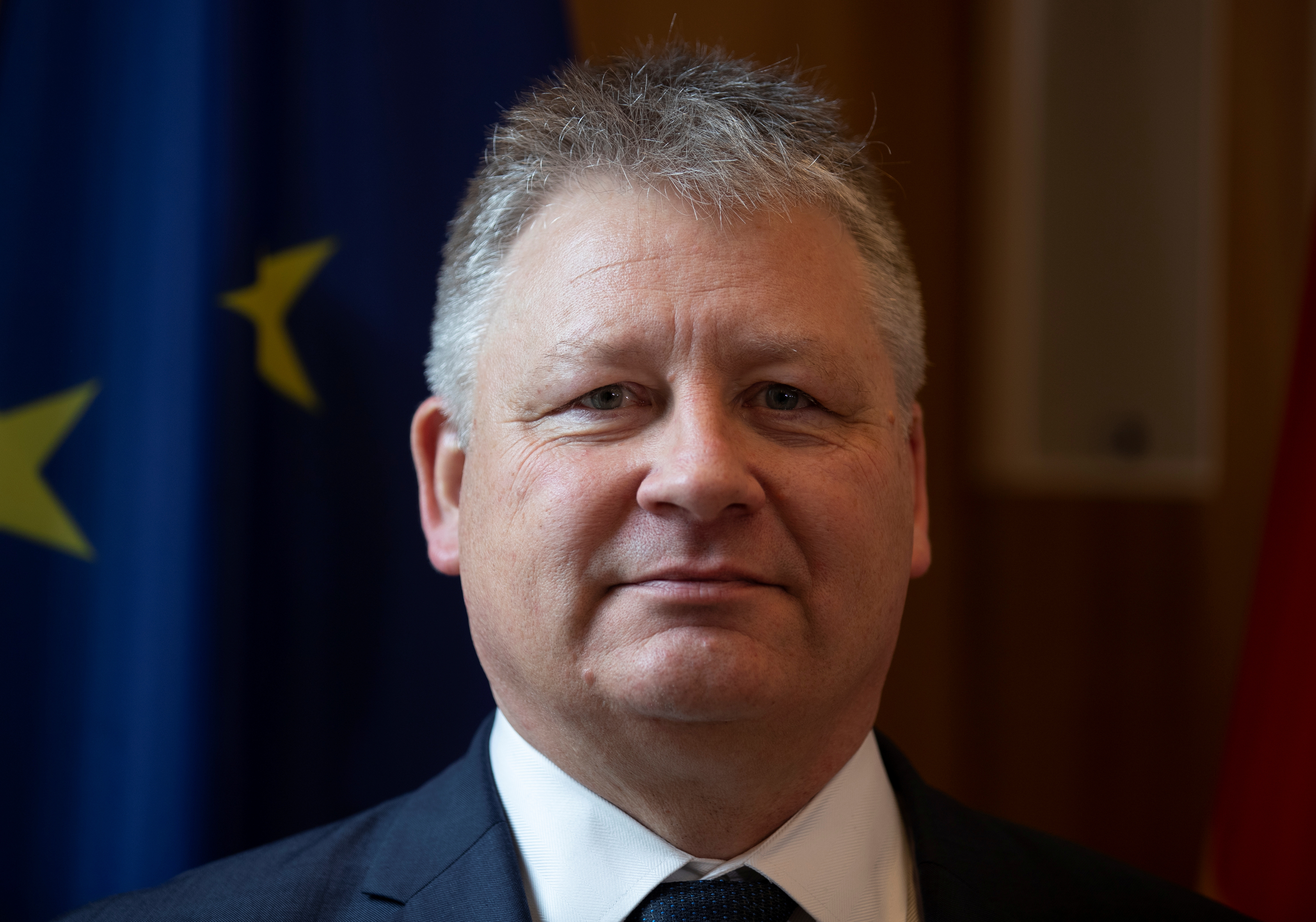 The President of the German Federal Intelligence Agency (BND) Bruno Kahl attends the opening ceremony of the new BND (Federal Intelligence Service) headquarter in Berlin