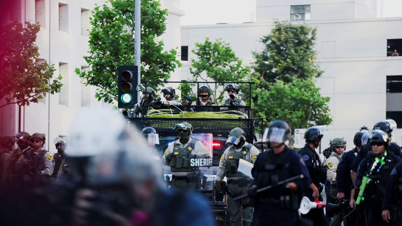 Protests against federal immigration sweeps continue, in Los Angeles
