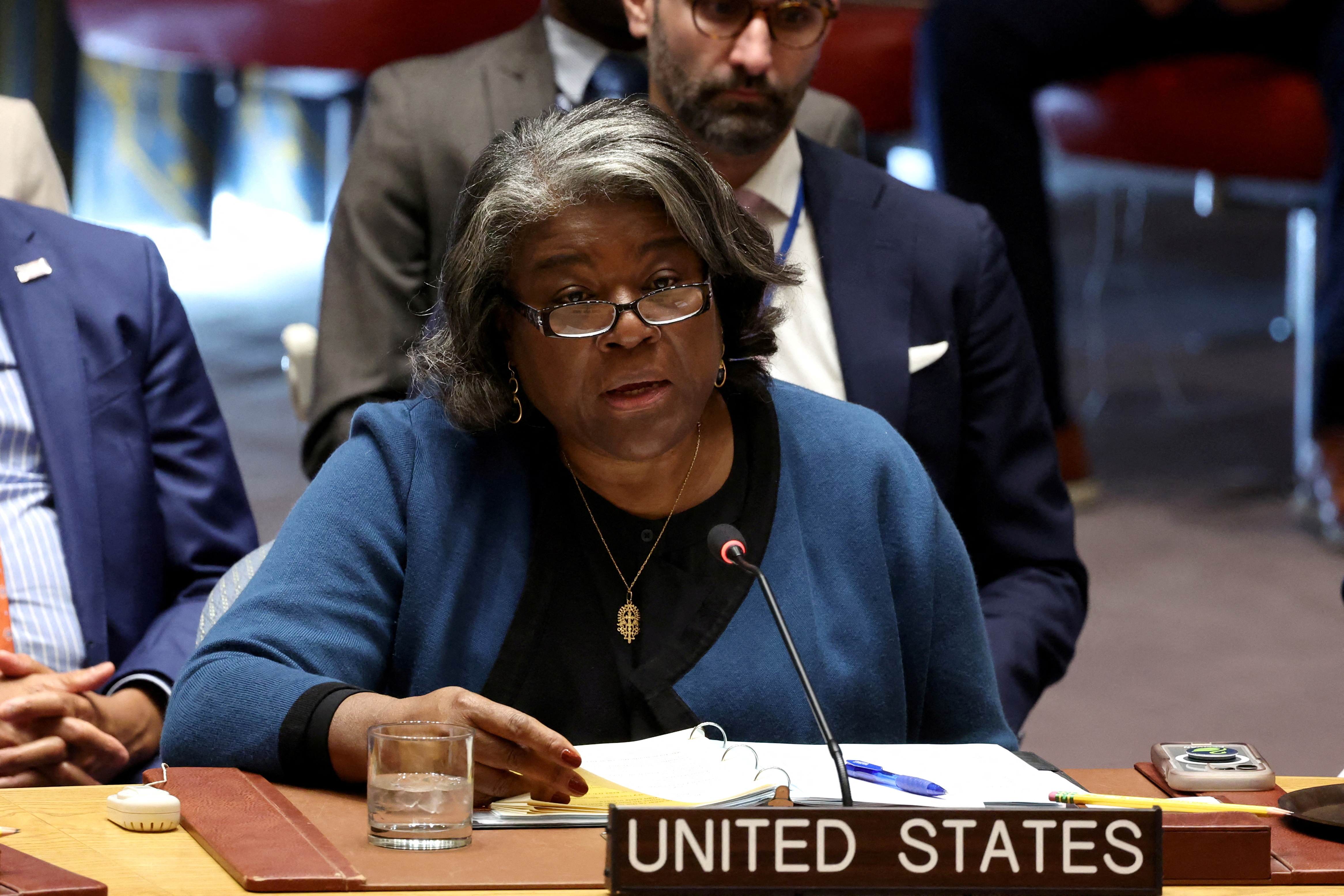 FILE PHOTO: United Nations Security Council meeting at U.N. headquarters in New York