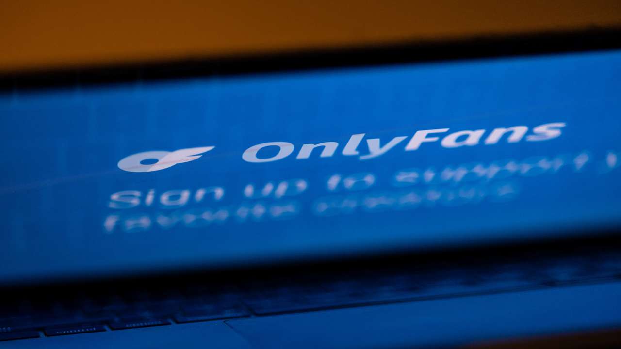 A logo for OnlyFans is seen in this illustration picture