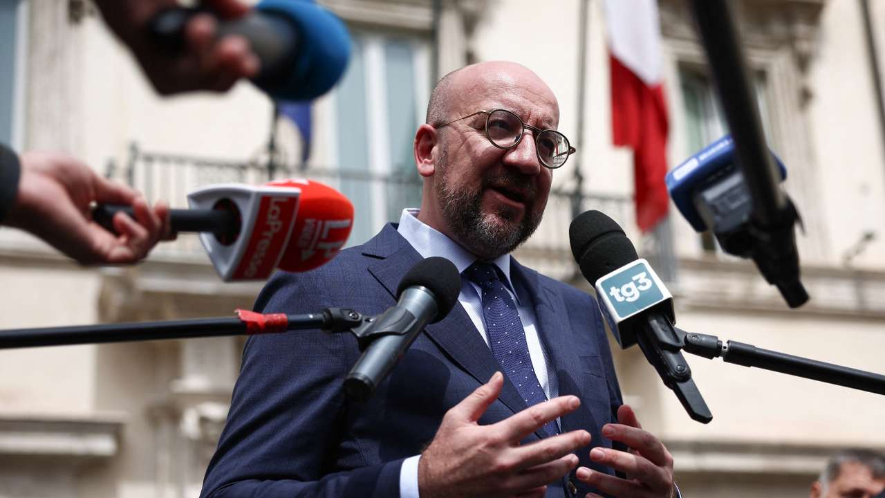 Italian PM Meloni and EU Council President Michel meet in Rome