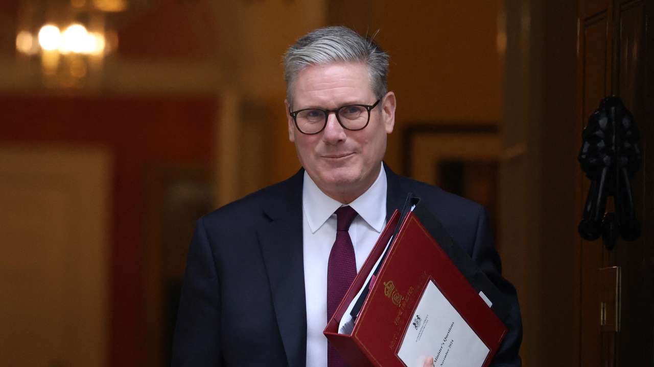 British Prime Minister Keir Starmer leaves Downing Street in London