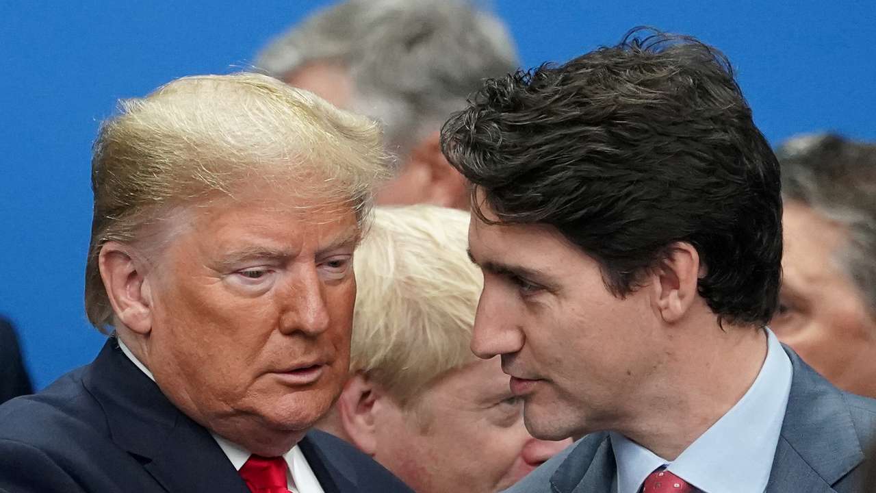 Trump and Trudeau meet at the NATO summit in Watford