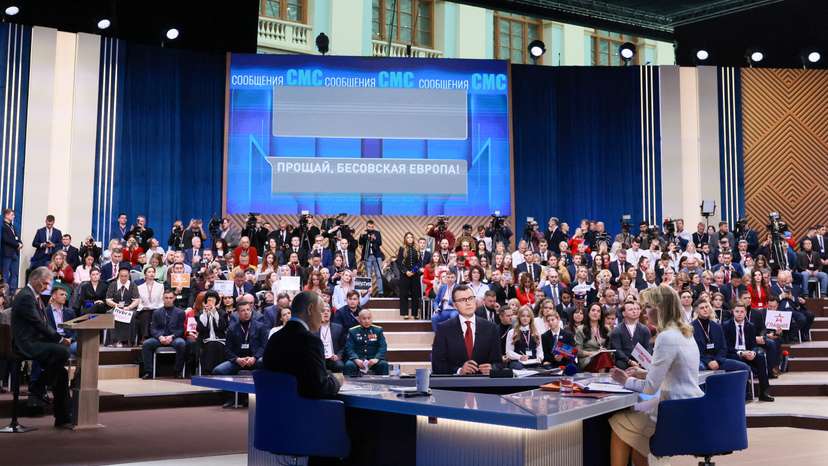 Russian President Putin holds the annual press conference in Moscow