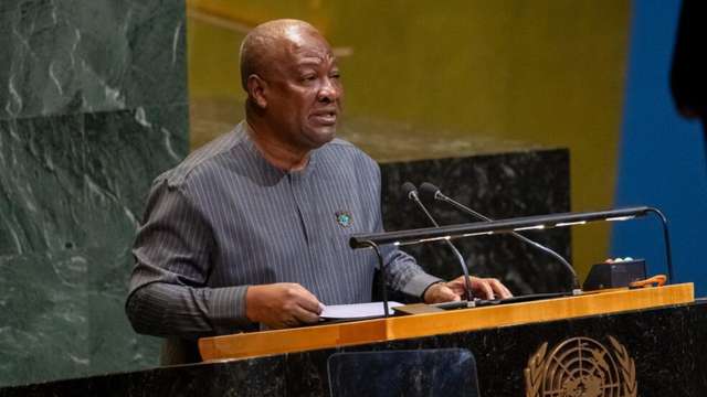 John Dramani Mahama, presidente de Gana, na ONU: até a linguagem muda perspectivas.