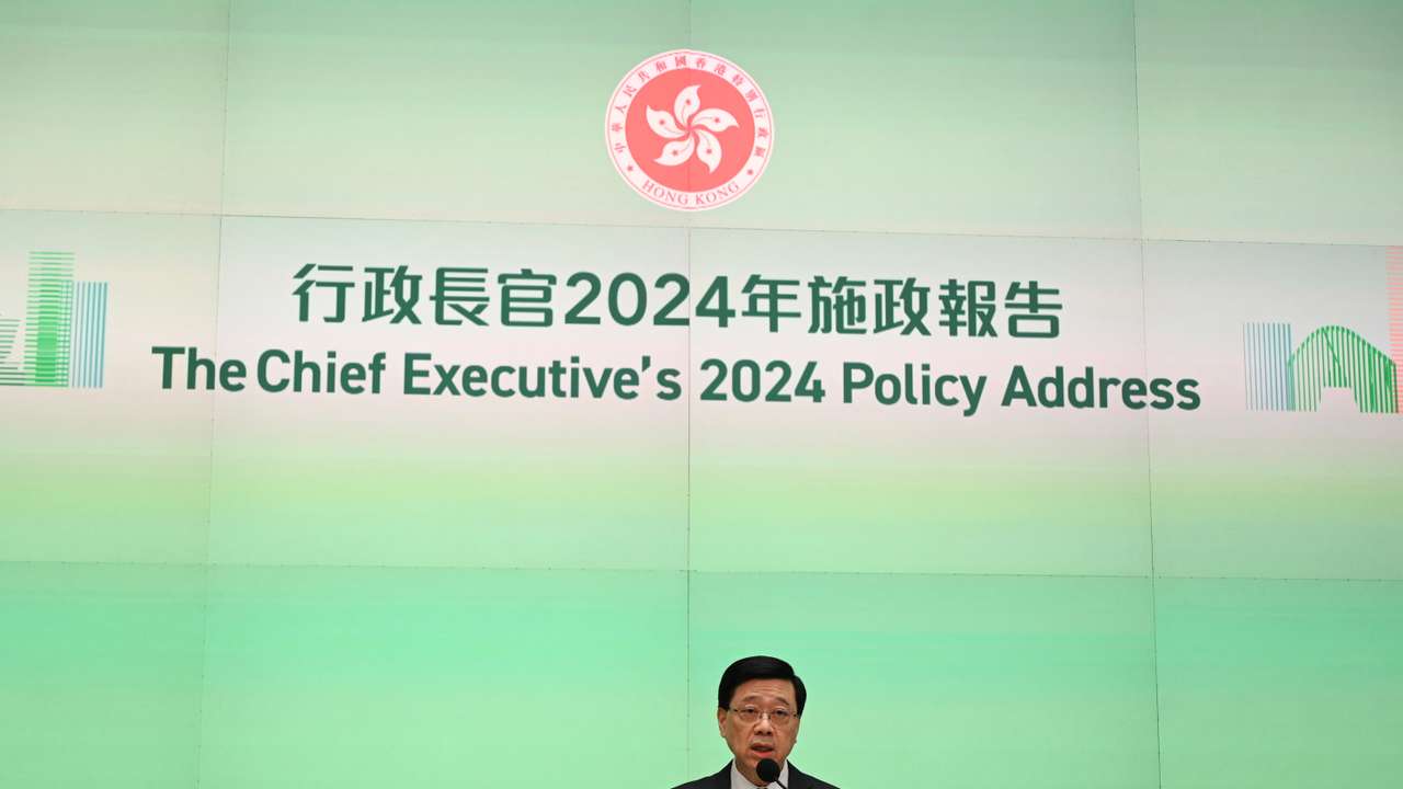 HKSAR Chief Executive John Lee Delivers 2024 Policy Address