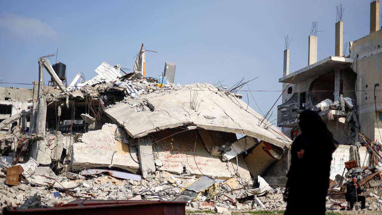 Aftermath of a deadly Israeli strike, in Rafah