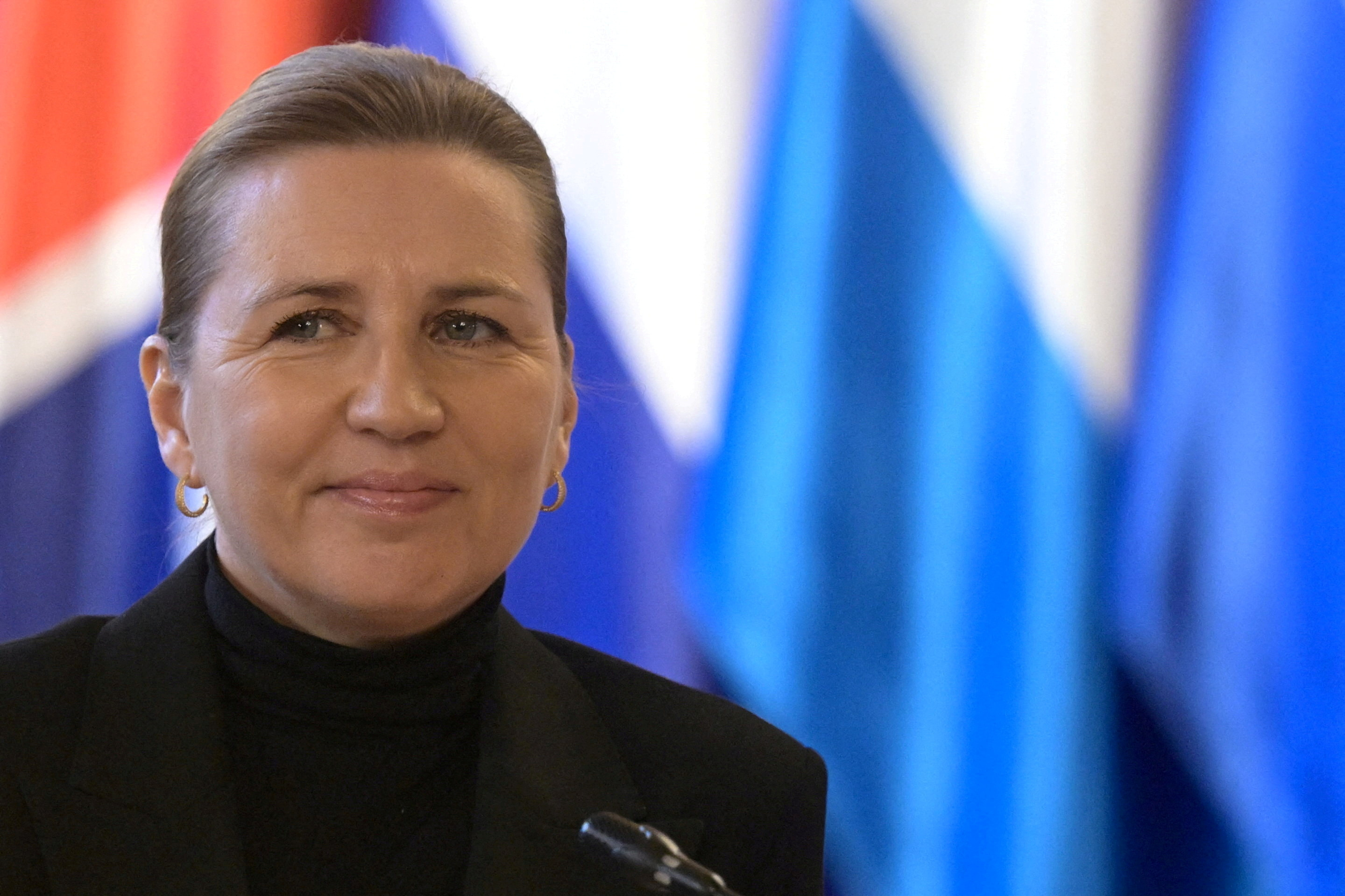 FILE PHOTO: FILE PHOTO: Danish Prime Minister Mette Frederiksen attends a summit in Hamburg