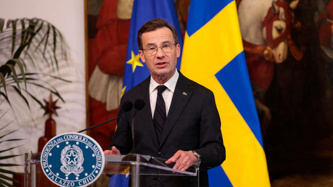 Italian Prime Minister Meloni meets Swedish Prime Minister Kristersson, in Rome